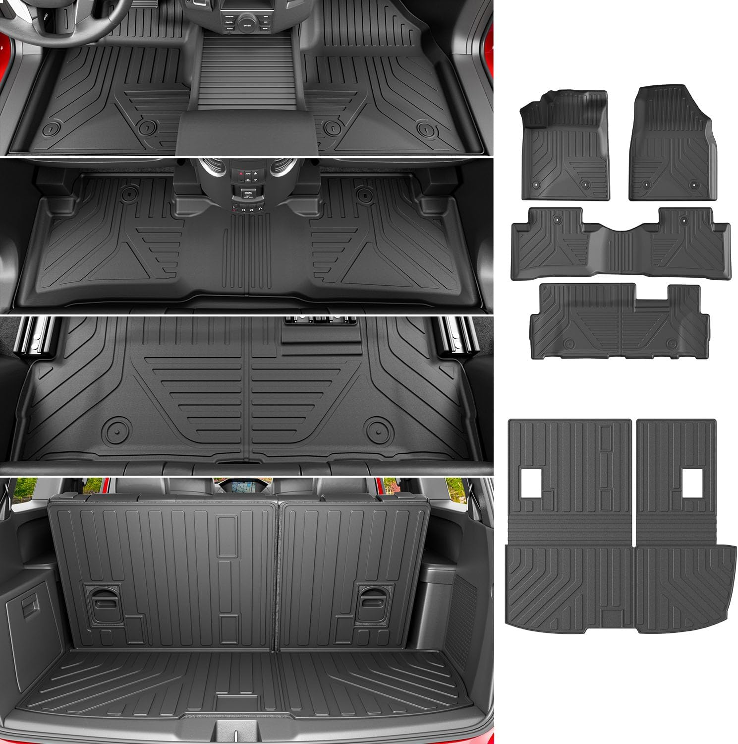Custom Fit TPE Floor Mat for 2009-2015 Honda Pilot Cargo Area