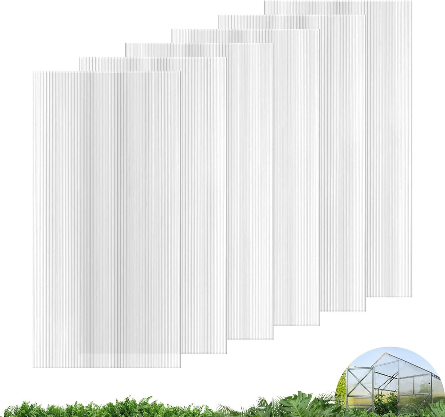 UMIG 6 PCS Polycarbonate Greenhouse Panels for Optimal Growth