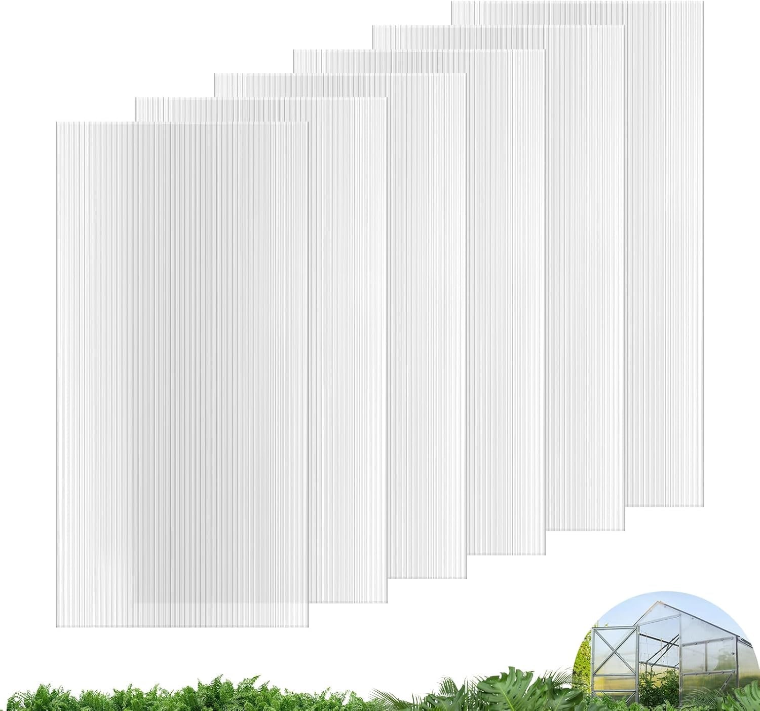 UMIG 6 PCS Polycarbonate Greenhouse Panels for Optimal Growth