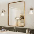 LOAAO 32x36 in Rounded Rectangle Bathroom Mirror - Clear HD Reflection