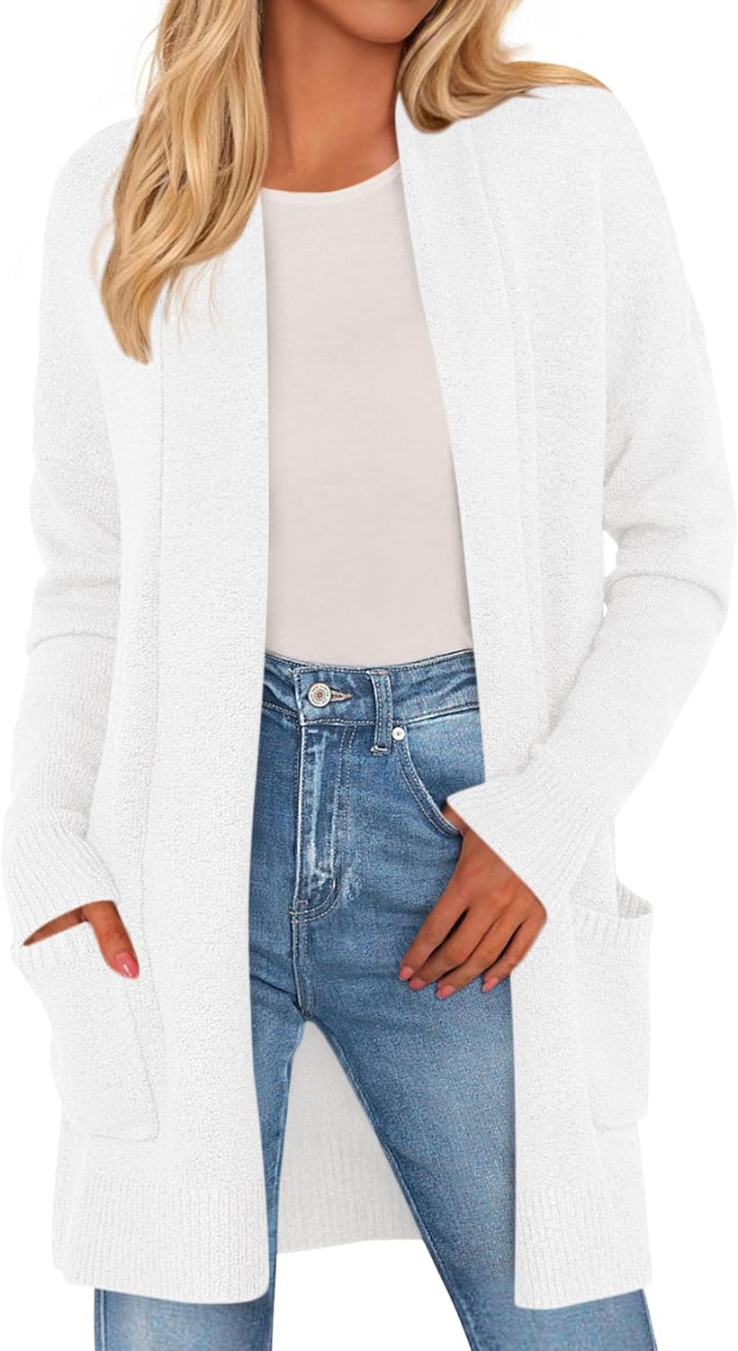 PRETTYGARDEN Women's Open Front Cardigan for Cozy Fall Style