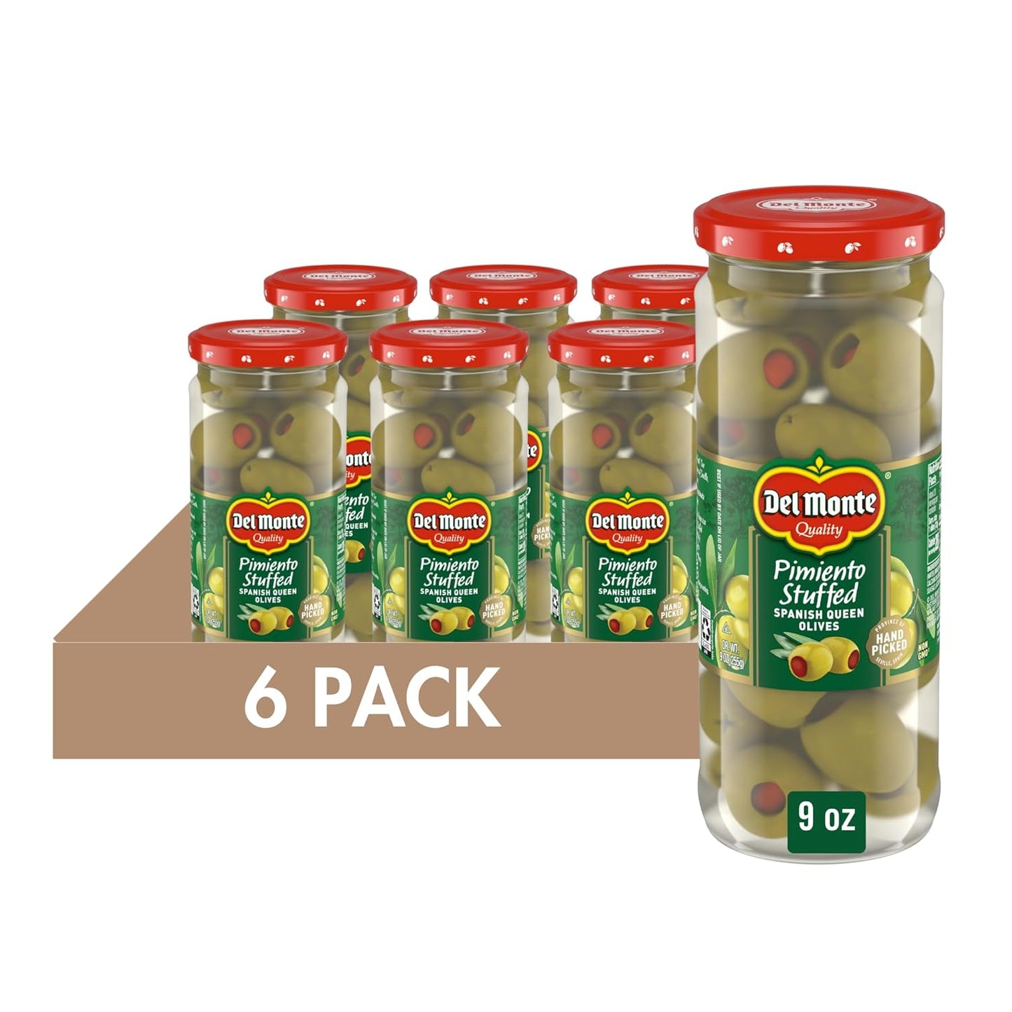 Del Monte Pimiento Stuffed Spanish Queen Olives for Gourmet Dishes