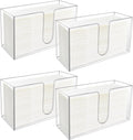 4Pack Acrylic Countertop Paper Towel Holder - Clear Counter Dispenser