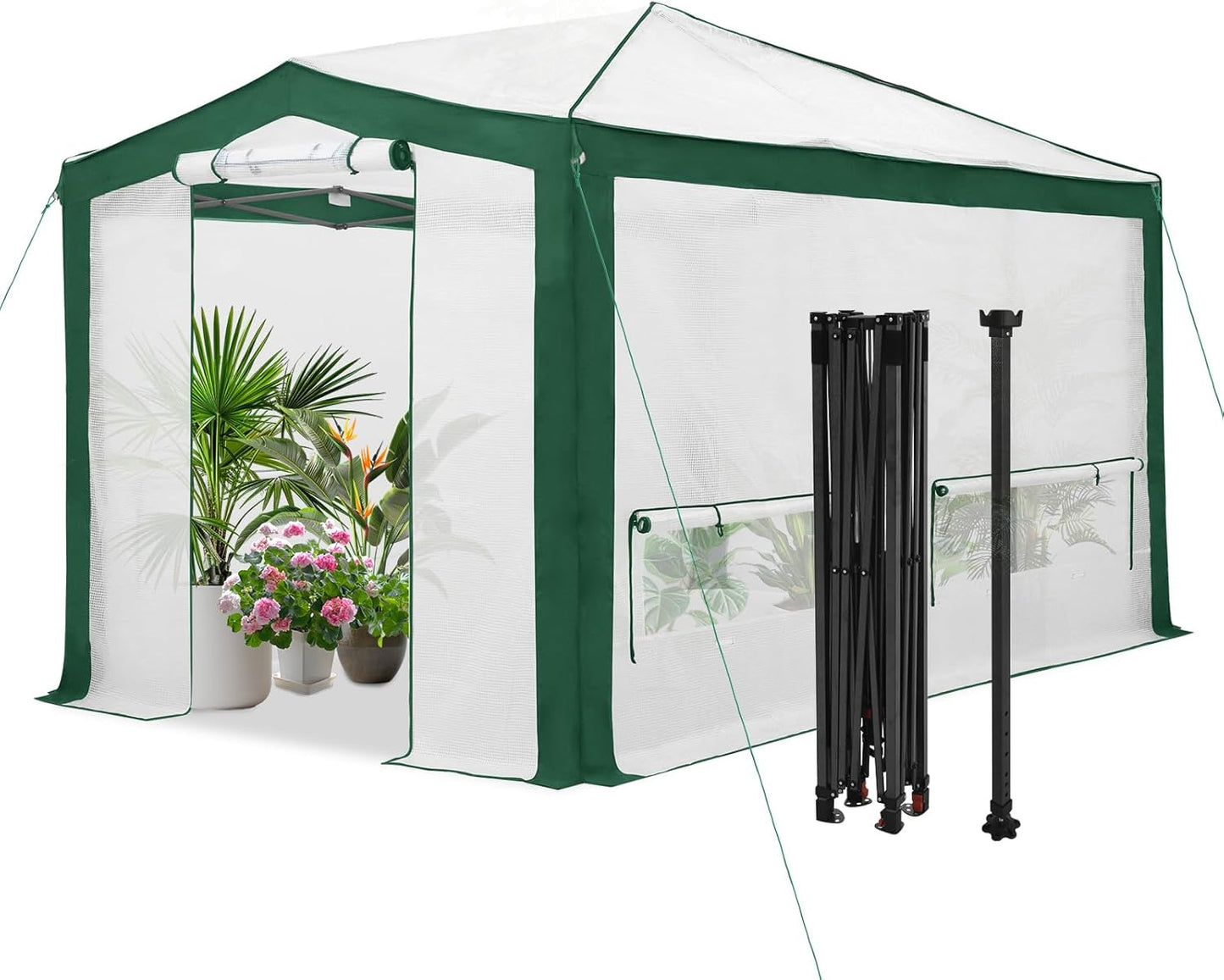 EAGLE PEAK 12x8 Portable Walk in Greenhouse for Gardening