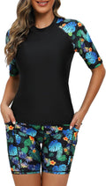 Tournesol Two Piece Rash Guard Swim Set - UPF 50+ Coverage