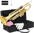 Ktaxon Bb Standard Trumpet for Beginners with Hard Case