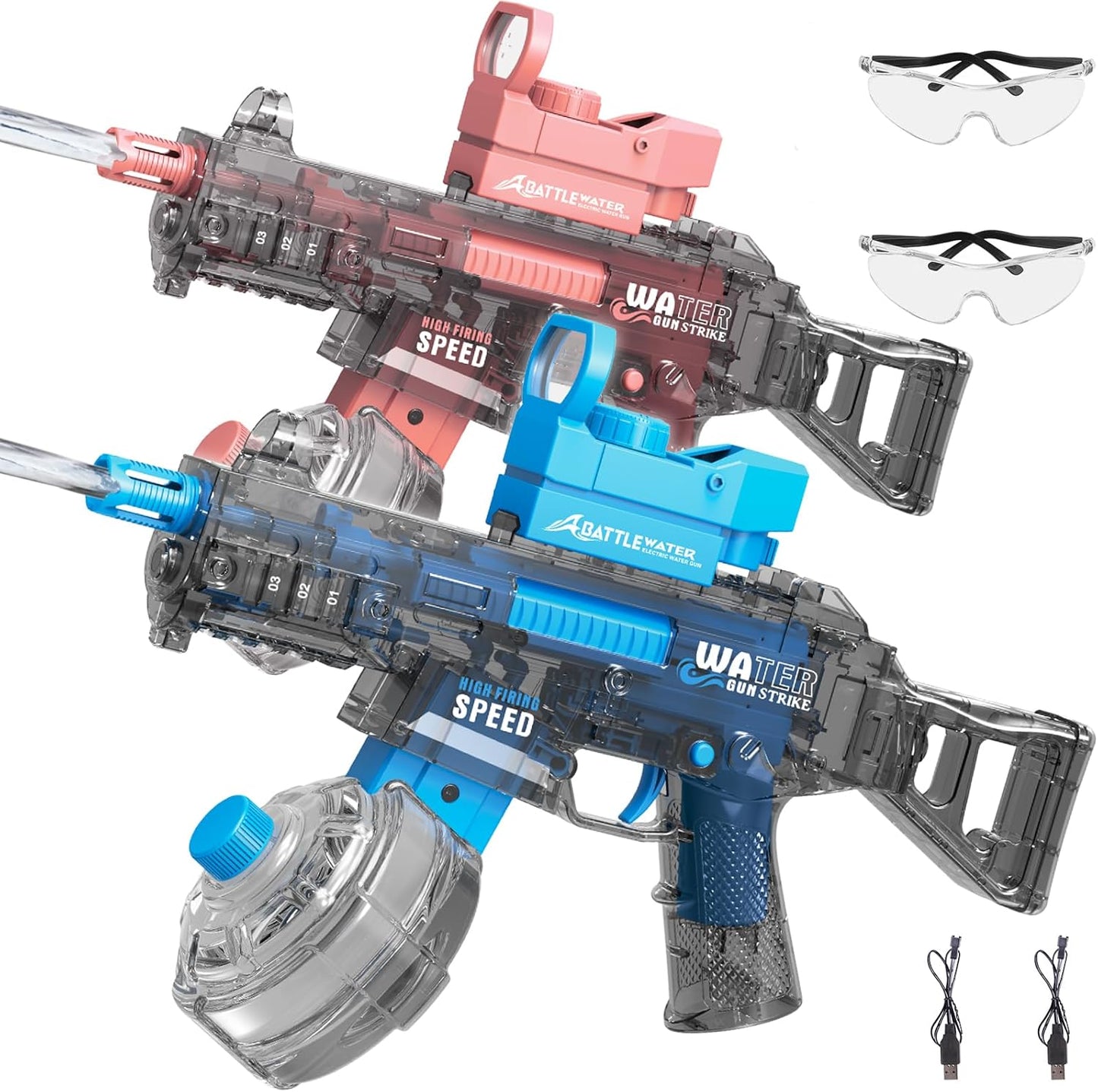 2 Pack Electric Water Guns for Thrilling Summer Fun
