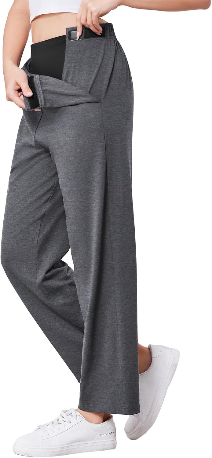 Deyeek Women's Tear Away Pants for Hip Replacement Recovery