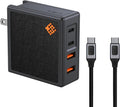 SlimQ GAN USB C Charger 100W 4-Port - Compact 2C2A Travel Adapter