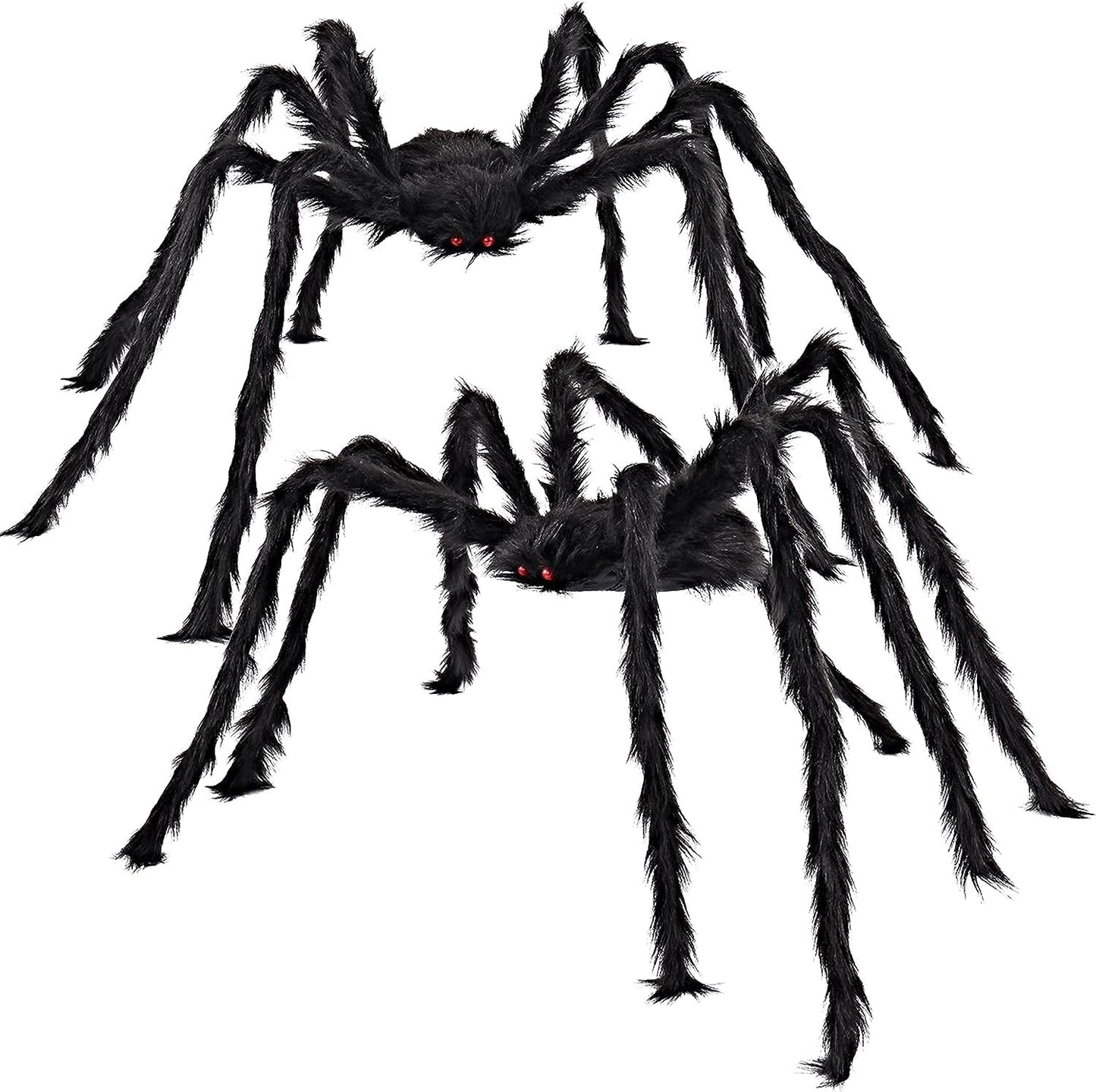 Giant Hairy Black Spider Decorations for Halloween Fun