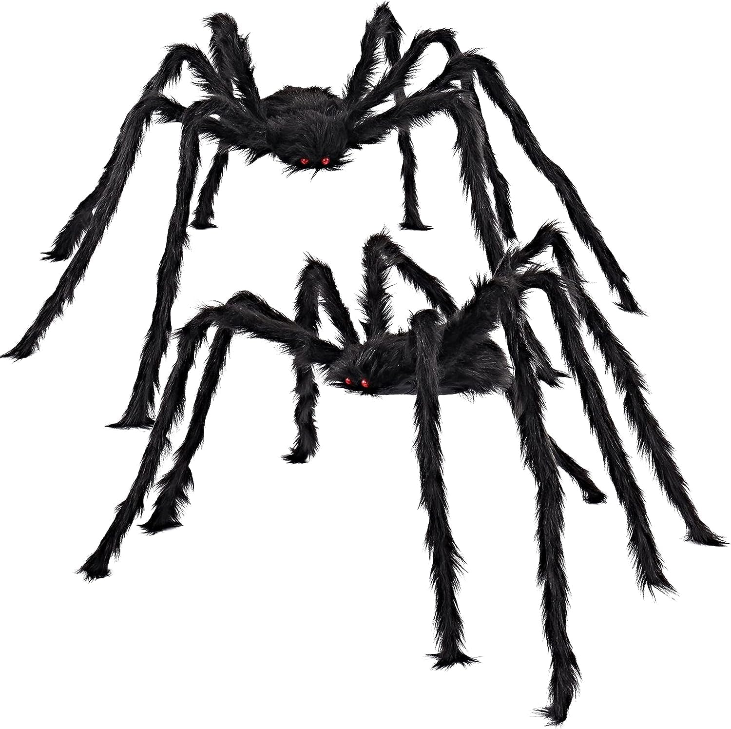 Giant Hairy Black Spider Decorations for Halloween Fun