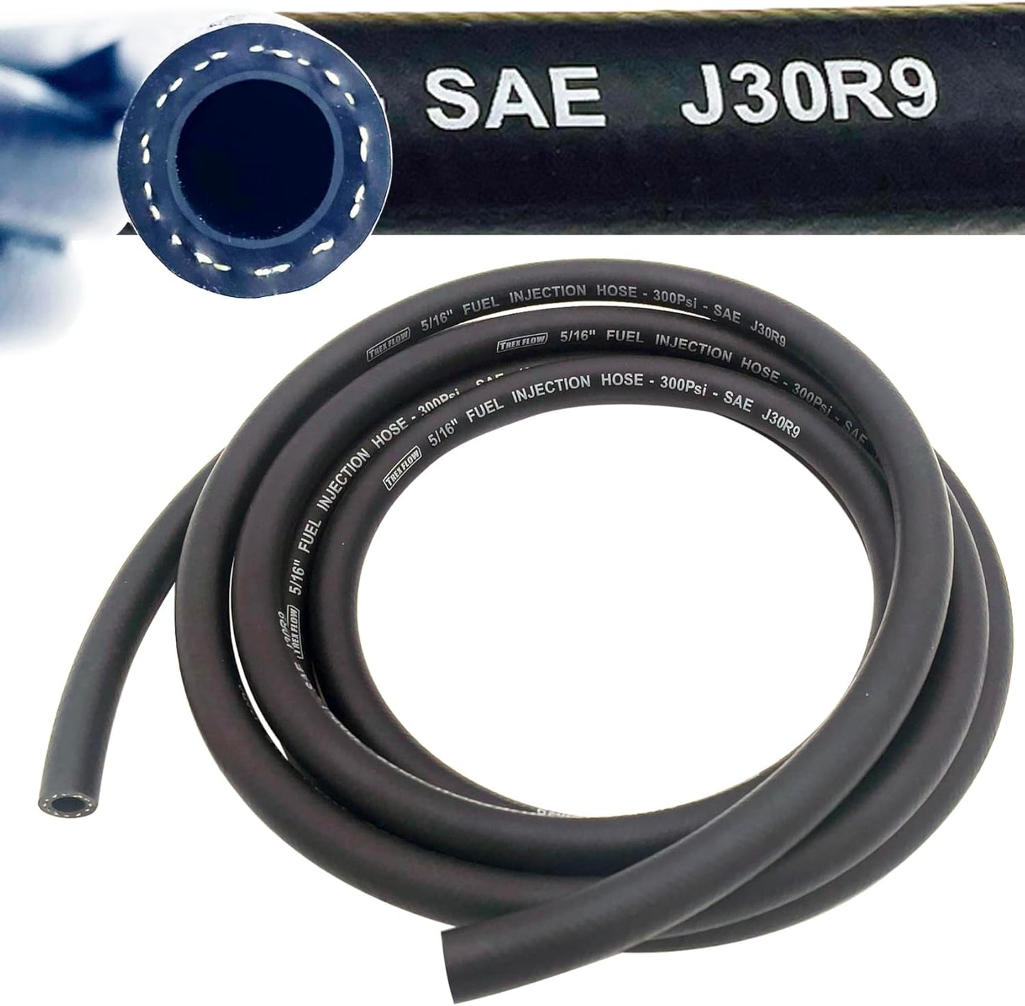 SAE 30R9 Fuel Hose Line 5/16 10FT Length for High Pressure