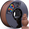 Wood PLA Filament 1.75mm High Precision Wood-Textured Filament - Ebony