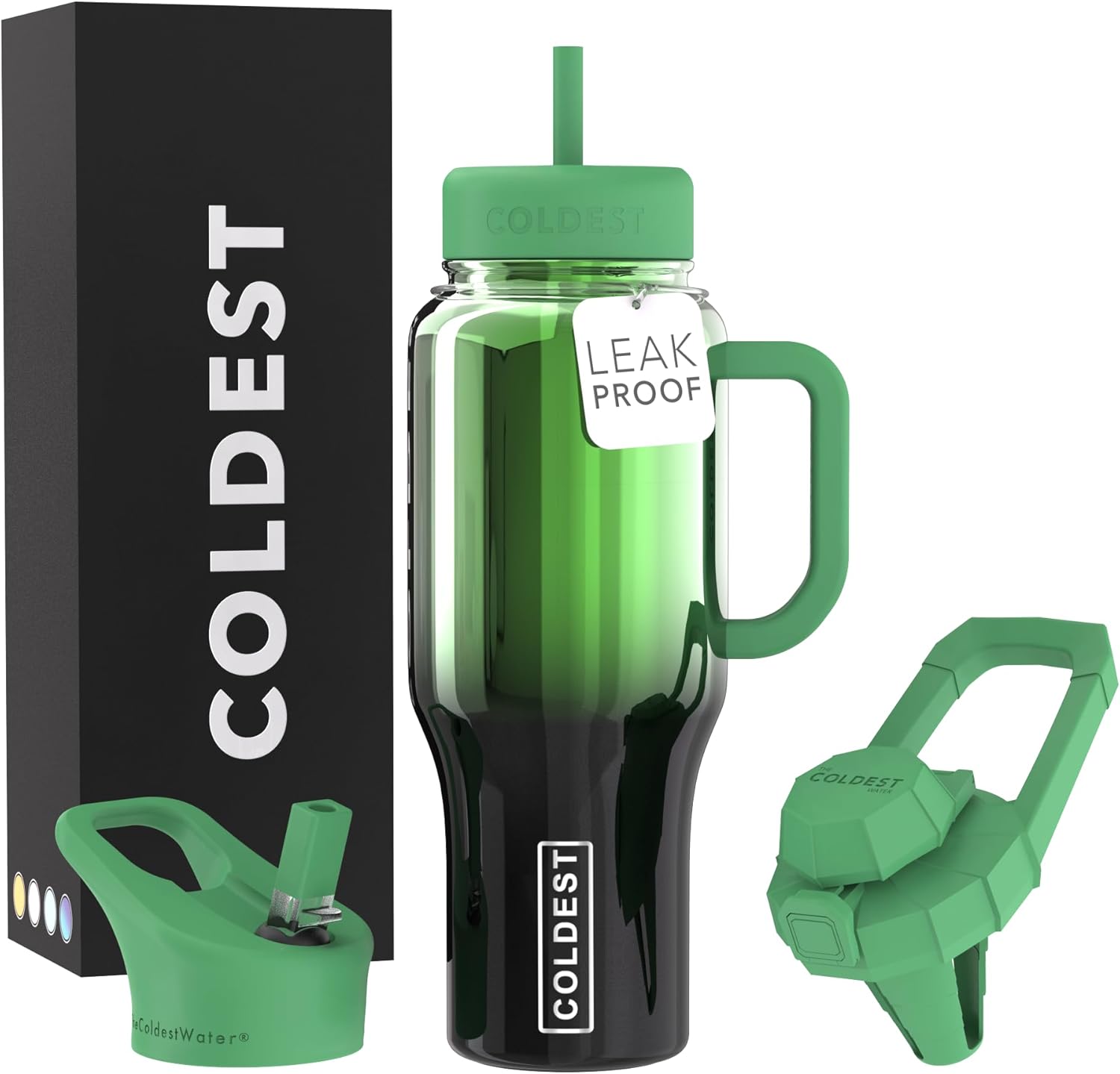 Coldest Tumbler with Handle and Straw - 100% Leak-Proof Design