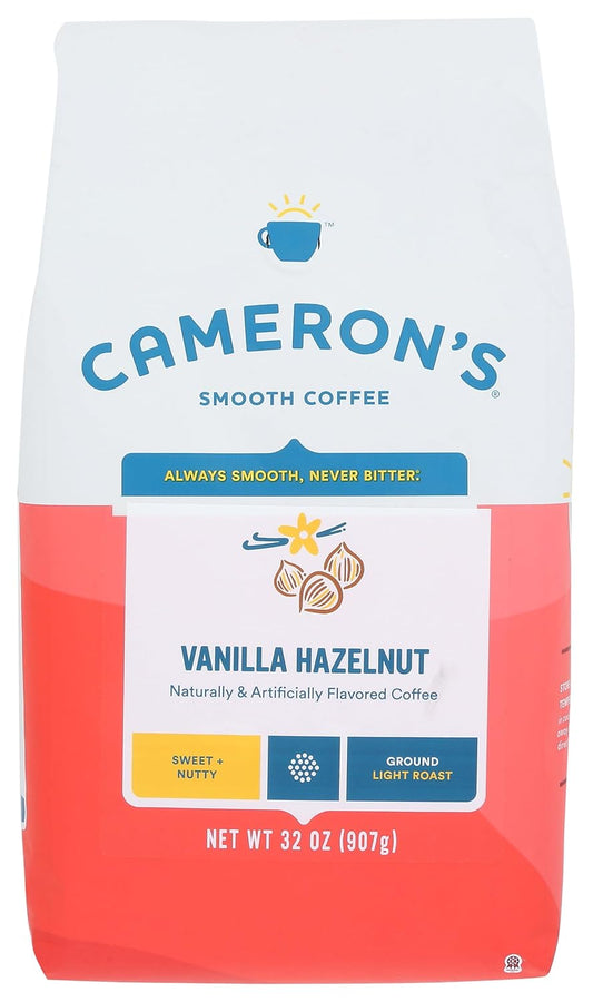 Cameron's Smooth Vanilla Hazelnut Coffee 32oz x 4 Pack