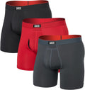 SAXX Underwear Multi Sport Mesh Boxer Brief Fly 3 Pack - Comfortable