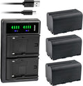 Kastar 3-Pack NP-F750 NP-F770 Batteries and LTD2 USB Charger