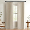 100% Blackout Shield Pinch Pleated Blackout Curtains 96 in - Full