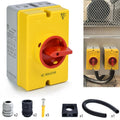 40Amp AC Isolator 4 Pole Rotary Cam Selector Switch - IP66 Waterproof