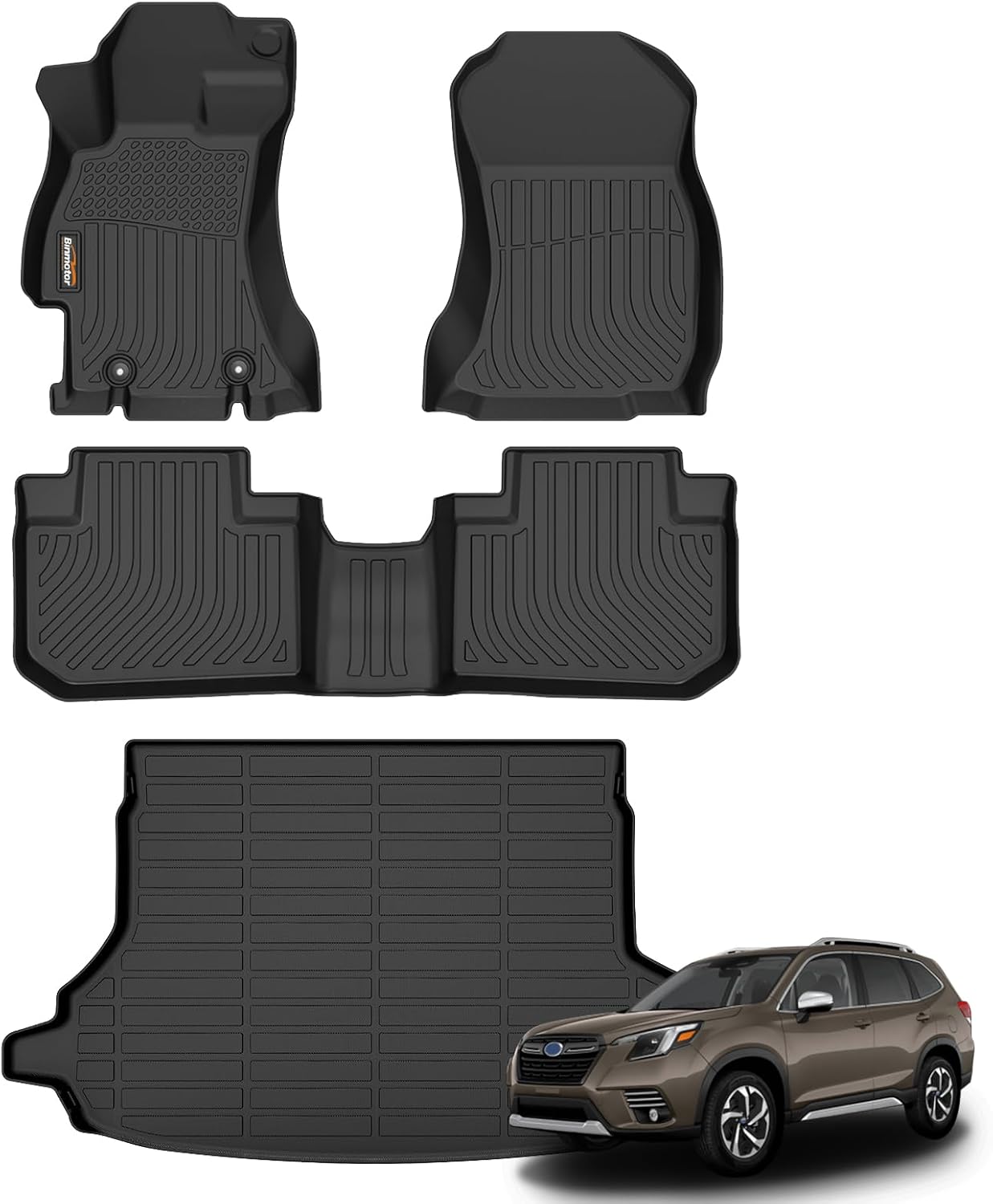 Custom Fit Binmotor Floor Mats for Subaru Forester 2014-2018