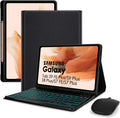 LAMA Backlit Keyboard Case with Mouse Set for 12.4 in Samsung Tablet