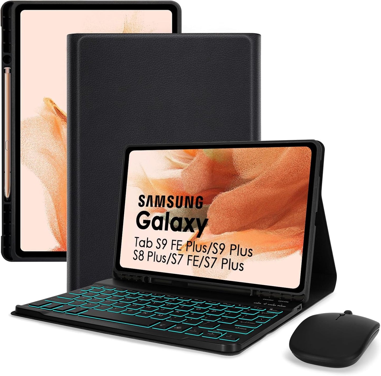 LAMA Backlit Keyboard Case for 12.4 inch Samsung Tablets