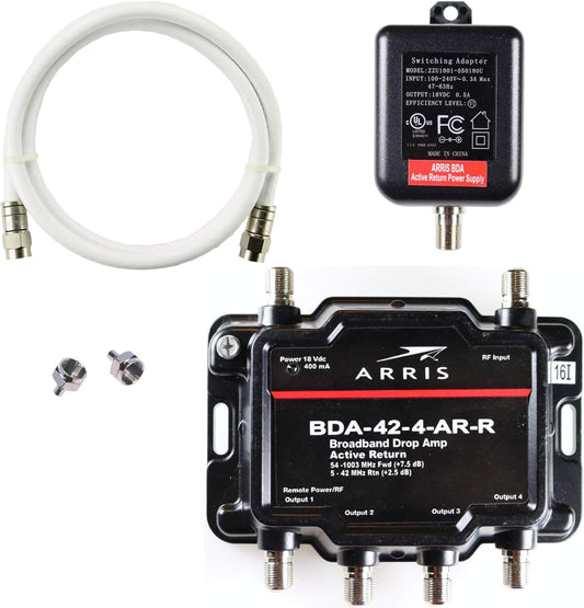 Arris 4-Port Cable Modem Signal Booster for Enhanced Performance