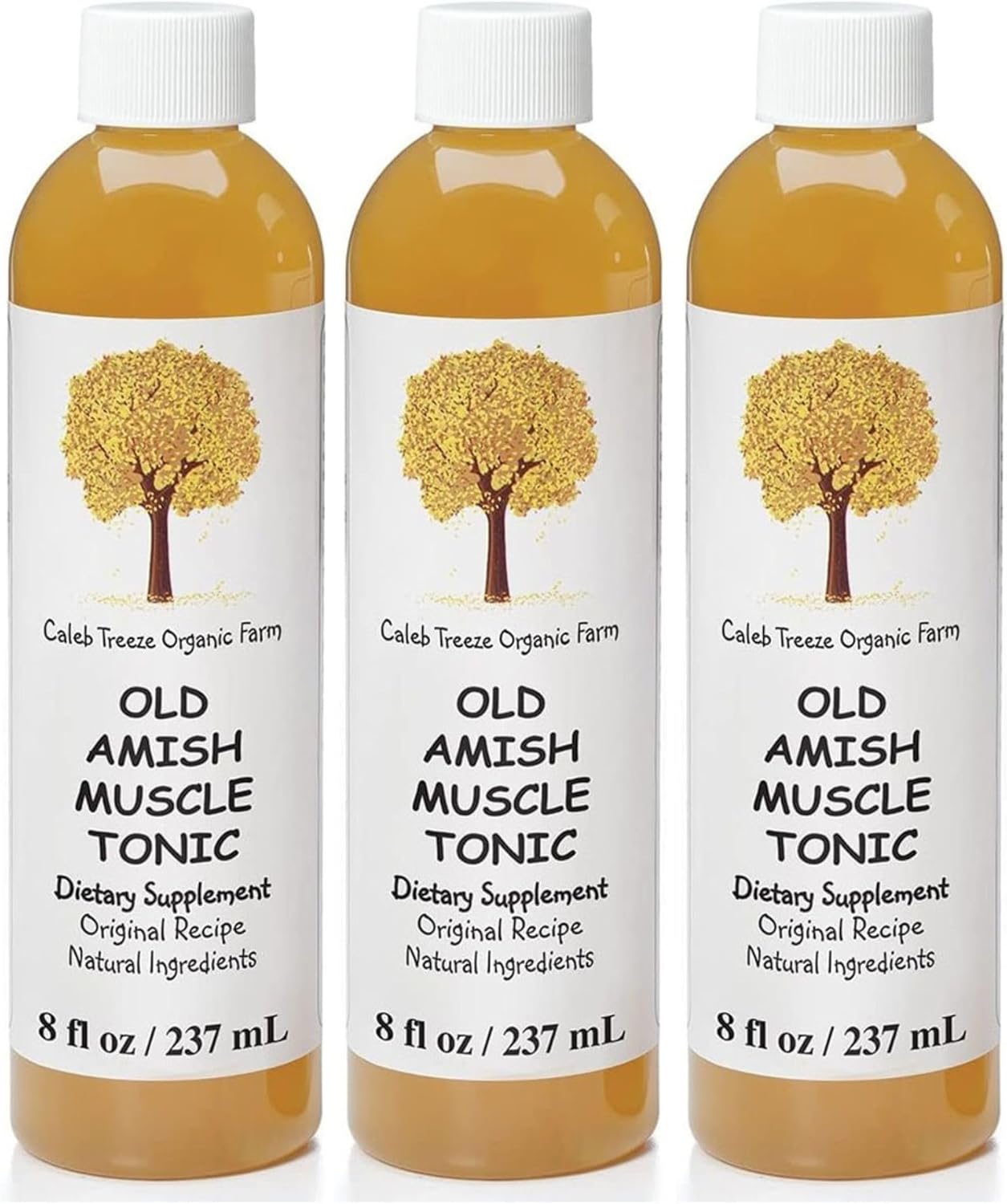 Caleb Treeze Old Amish Muscle Tonic for Cramps Relief Pack of 3