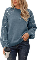 Blooming Jelly Chunky Sweater Crewneck Oversized Pullover - Pearl high