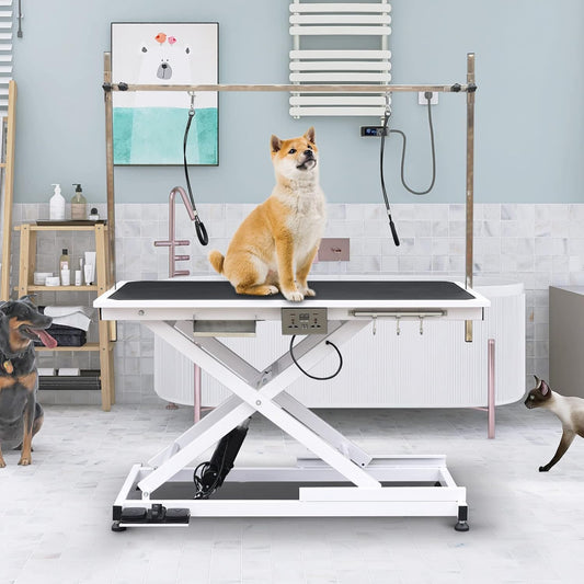Electric Lift Pet Grooming Table for Dogs and Cats - 49.6 in