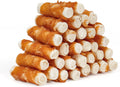 MON2SUN Dog Treats - Chicken Wrapped Rawhide Rolls for Small Dogs