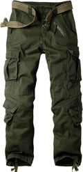 AKARMY Men's Casual Cargo Pants Military Camo Combat Work Pants