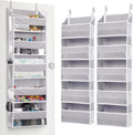 ULG 2 Pack 5-tier Over the Door Organizer Light Gray - Space Saver