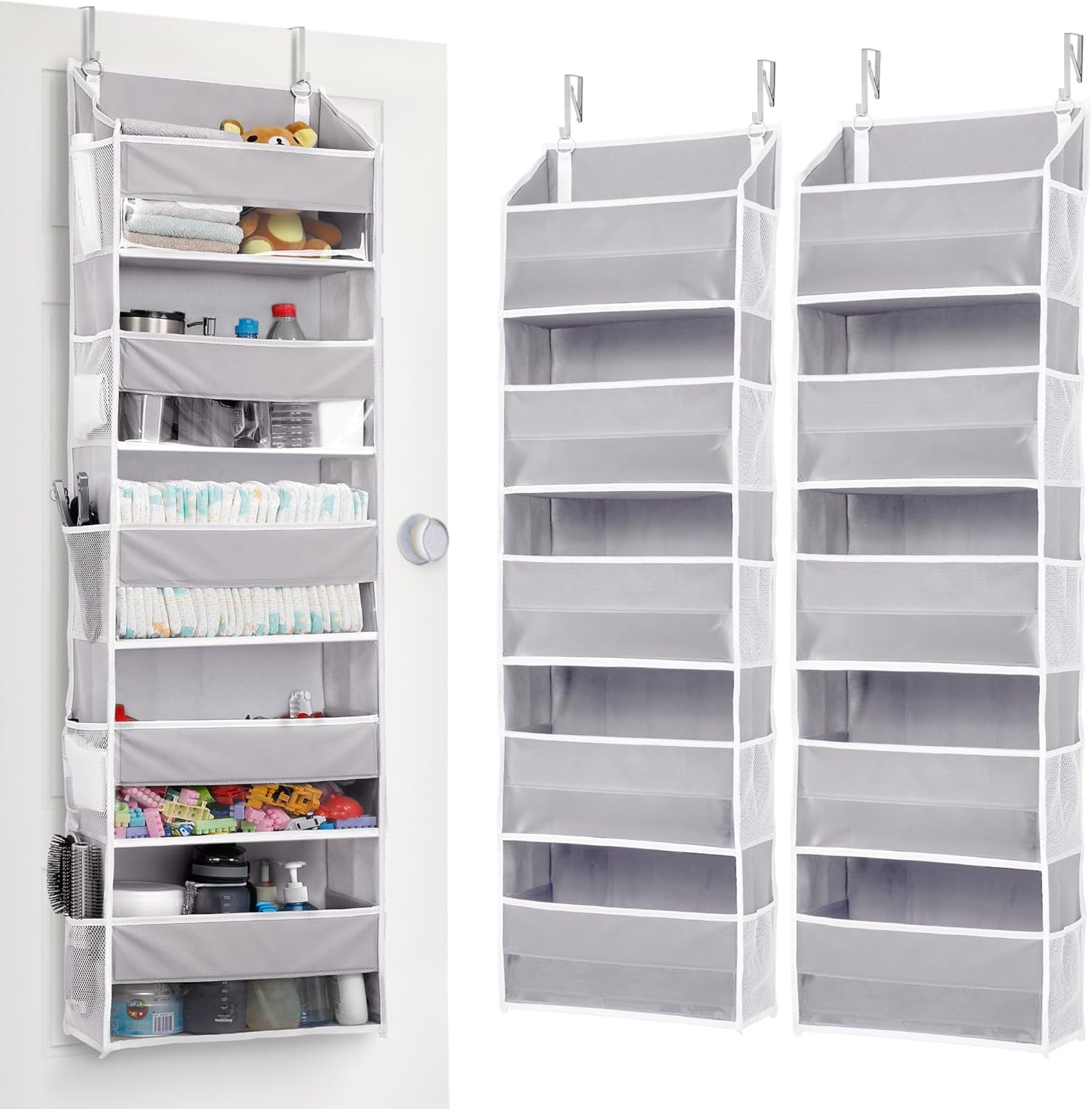 ULG 2 Pack 5-Tier Over the Door Organizer for Maximum Storage