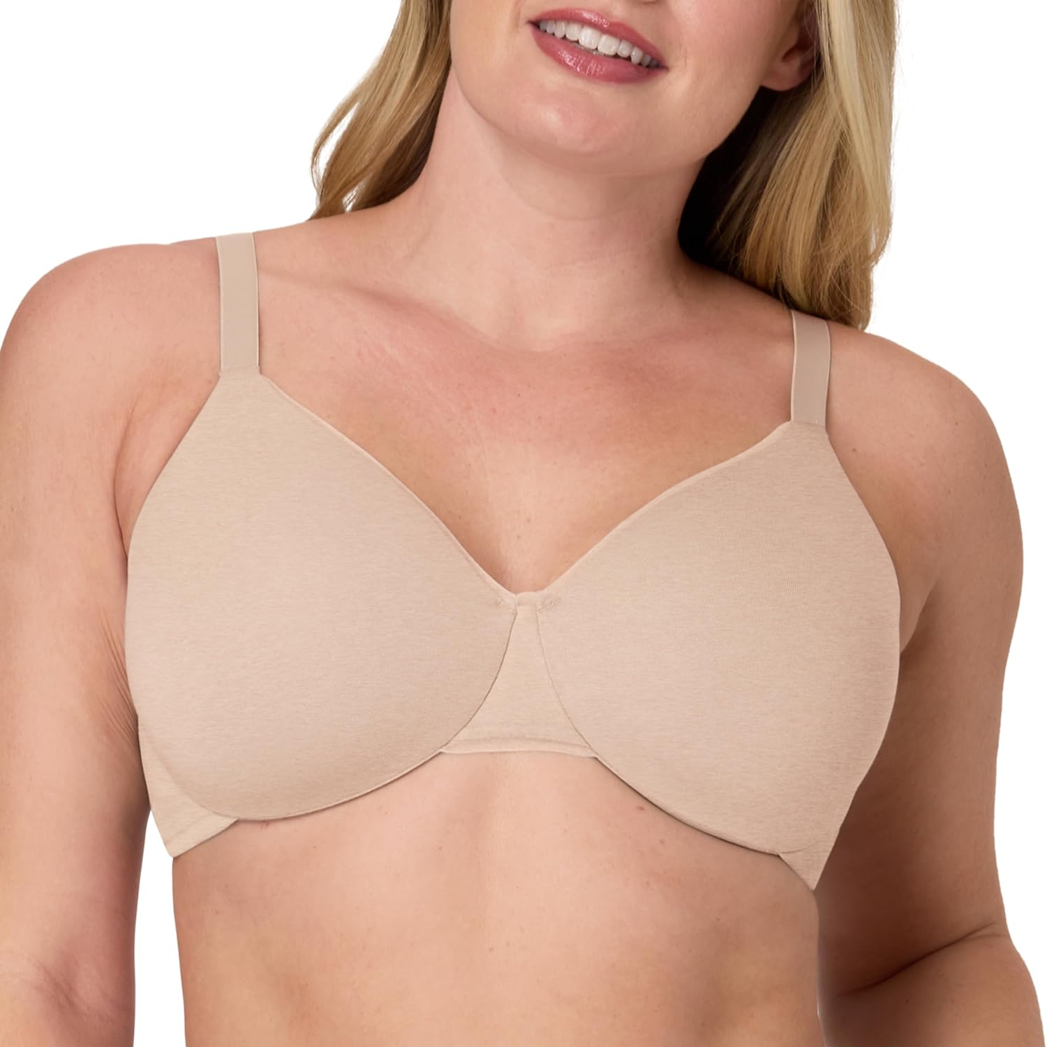Bali T-Shirt Cotton Collection Underwire Bra for Women Comfort