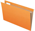 Pendaflex Recycled Hanging Folders, Legal Size Orange - Durable Color