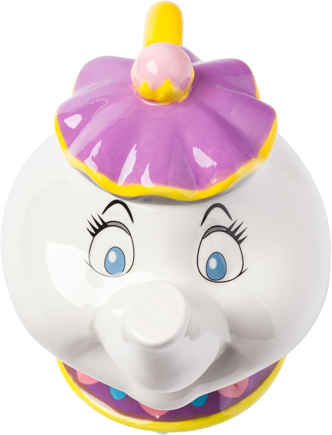 Disney Beauty and the Beast Mrs. Potts 3D Sculpted Teapot Jar 5ft in