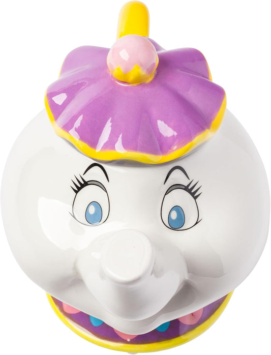 Disney Beauty and the Beast Mrs. Potts 3D Sculpted Teapot Jar 5ft in
