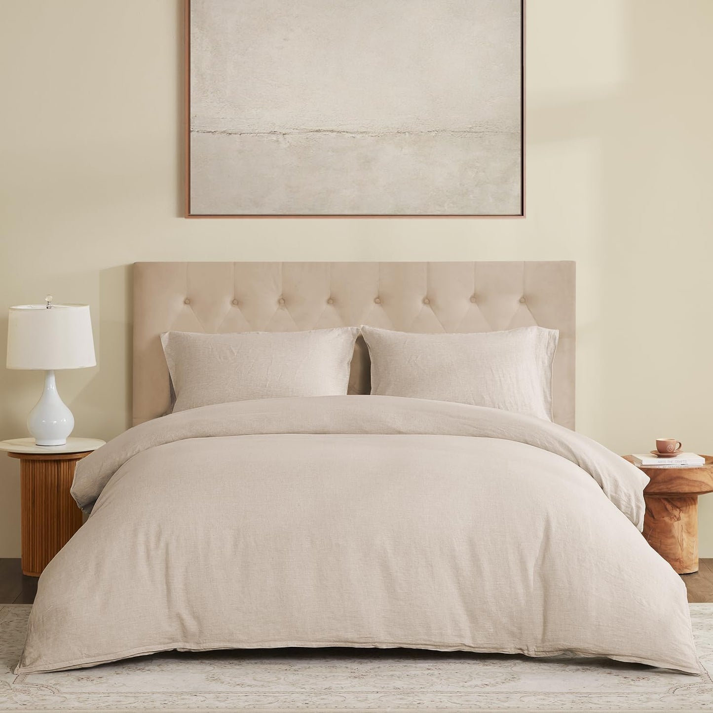 100% Linen Duvet Cover Set for Comfortable Sleepers in Style