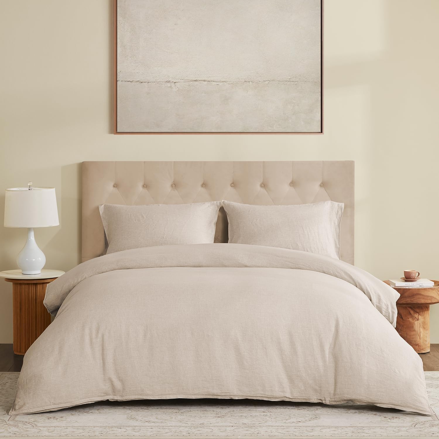 100% Linen Duvet Cover Set for Comfortable Sleepers in Style
