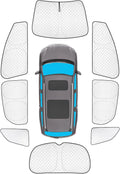 KMF 8pcs Thicken Full Window Sun Shades for Honda Pilot 2016-2022