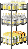 OYEAL Water Bottle Holder Rack - 3 Tier Soda Drink Organizer