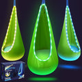 Light Up Kids Pod Swing Seat - LED Sensory Hammock for Kids