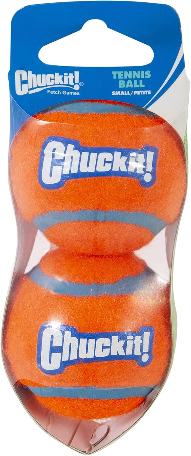 Chuckit! Small Dog Tennis Balls - Pack of 2 for Pint-Sized Pups