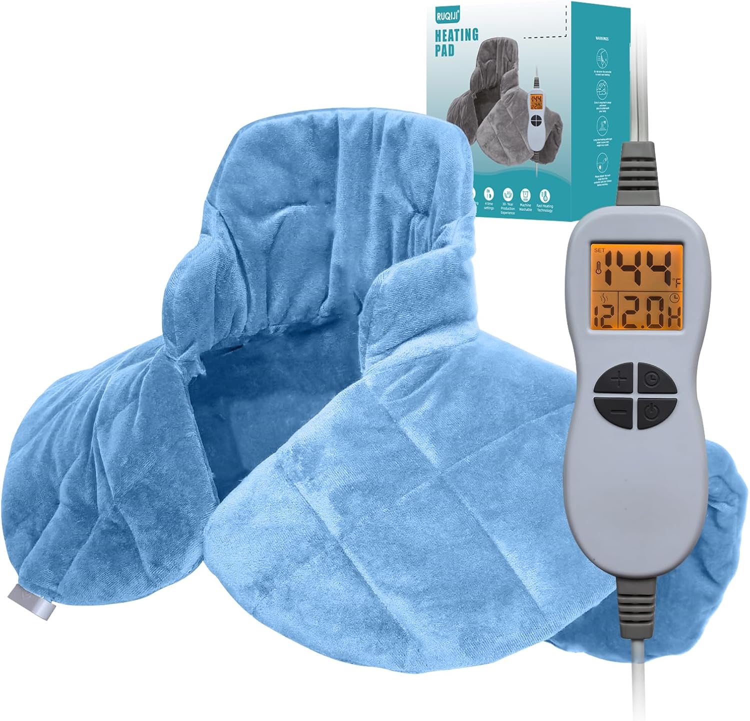 Ruqiji Neck and Shoulder Heating Pad for Pain Relief and Comfort
