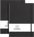 B5 College Ruled Notebook Softcover Journals 2-Pack - Thick 100 GSM