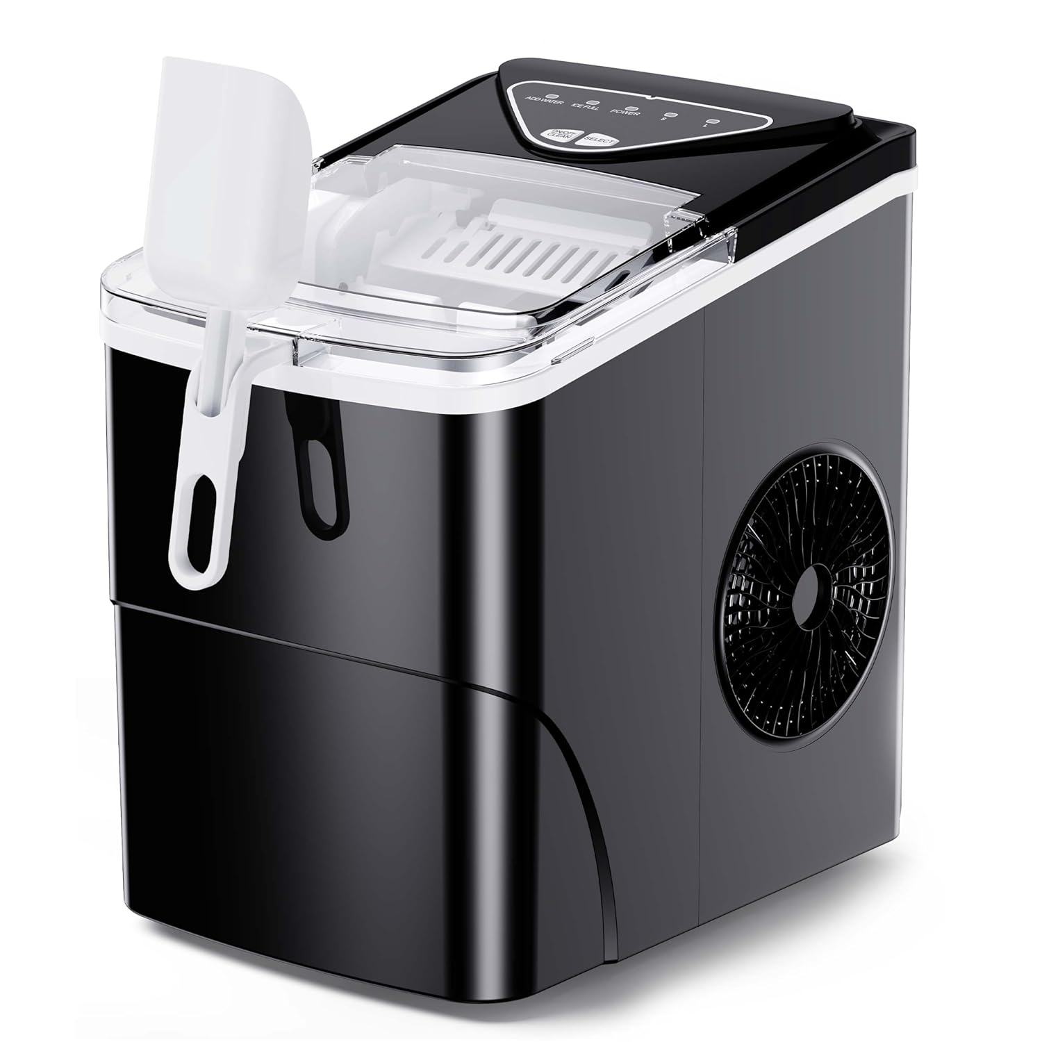 Silonn Countertop Ice Maker - Rapid Ice Production & Compact Design