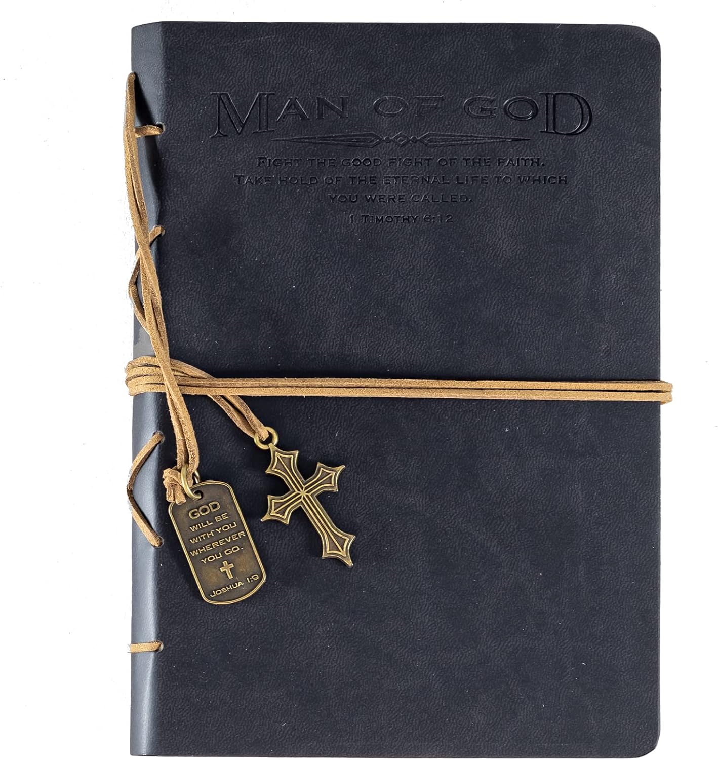 Man of God Journal with Cross Charm