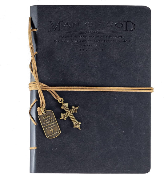 Man of God Journal with Cross Charm