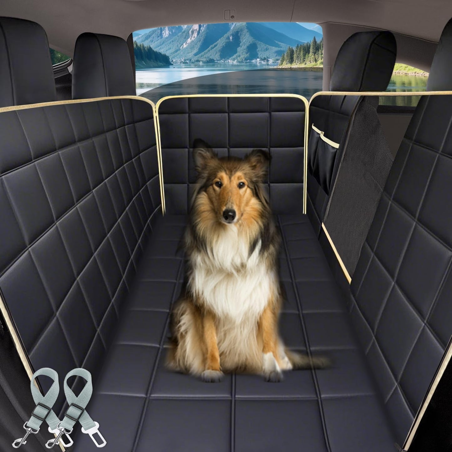 Dog Car Hammock for Tesla Model 3 with Waterproof Design